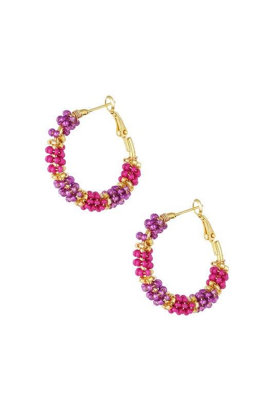 Beads of joy earrings