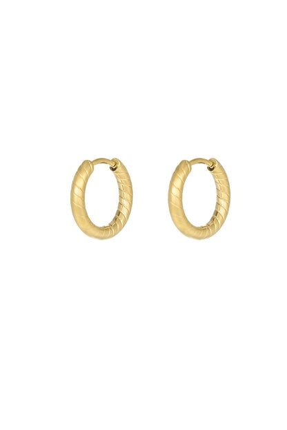 Refined relief earrings