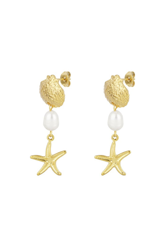 Earrings sea life