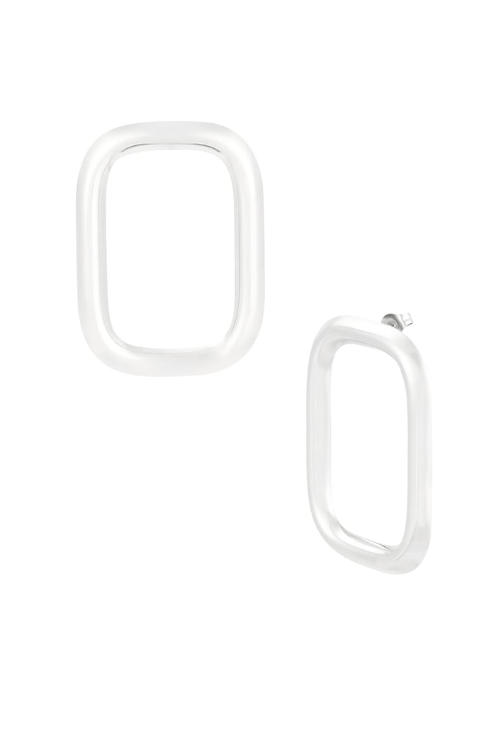 Statement earrings rectangle