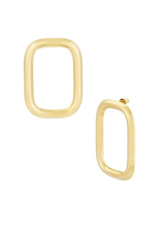 Statement earrings rectangle